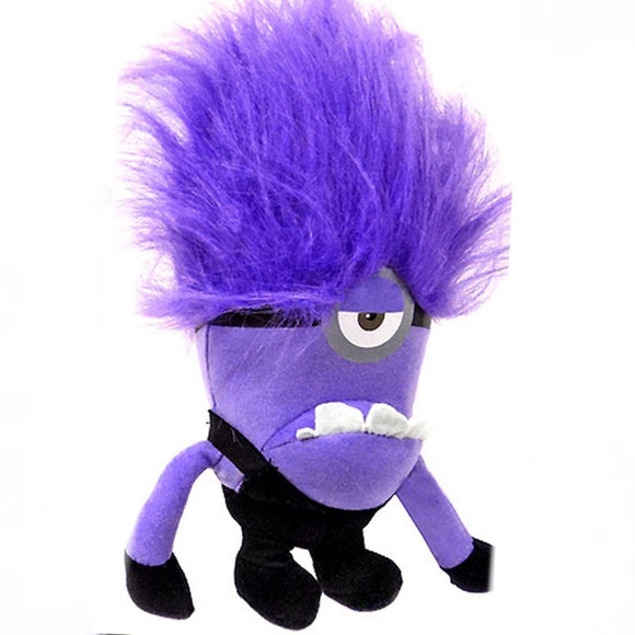 purple minion plush toy